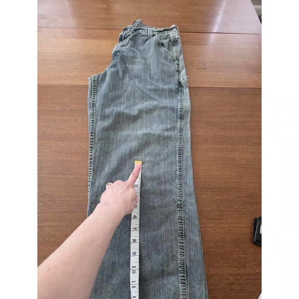Vtg Tommy Hilfiger Baggy Carpenter Jeans Men's 32x29 Grunge‎ 90s Y2k Distressed